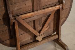 Large 19thC French Oak Vendange Table - 4298053
