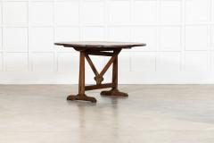 Large 19thC French Oak Vendange Table - 4298054