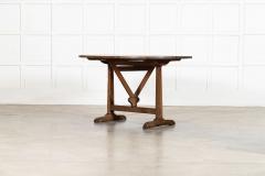 Large 19thC French Oak Vendange Table - 4298056