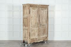 Large 19thC French Provincial Bleached Oak Armoire - 3297548
