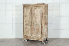 Large 19thC French Provincial Bleached Oak Armoire - 3297550