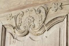 Large 19thC French Provincial Bleached Oak Armoire - 3297553