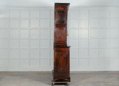 Large 19thC George III English Oak Fruitwood Housekeepers Cupboard - 3267839