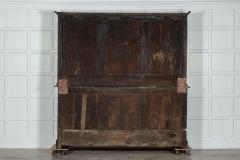 Large 19thC George III English Oak Fruitwood Housekeepers Cupboard - 3267840