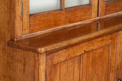 Large 19thC Glazed Oak Bookcase Dresser - 3061770