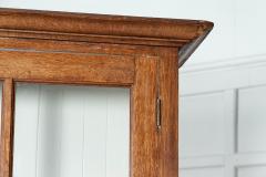 Large 19thC Glazed Oak Bookcase Dresser - 3061774
