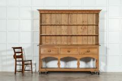 Large 19thC Irish Pine Potboard Dresser - 3391318