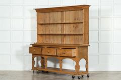 Large 19thC Irish Pine Potboard Dresser - 3391320
