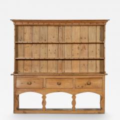 Large 19thC Irish Pine Potboard Dresser - 3392116