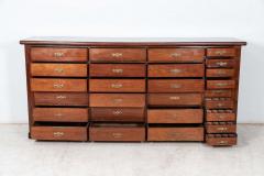 Large 19thC Mahogany Museum Bank of Drawers Cabinet - 2606109