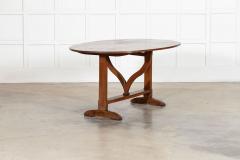 Large 19thC Oval French Fruitwood Vendange Wine Table - 4503225