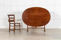 Large 19thC Oval French Fruitwood Vendange Wine Table - 4503226