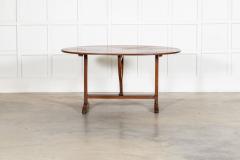 Large 19thC Oval French Fruitwood Vendange Wine Table - 4503228