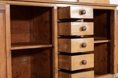 Large 19thC Painted English Pine Glazed Dresser - 4092300