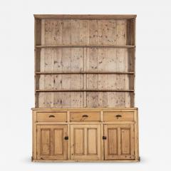 Large 19thC Pine Waterfall Dresser - 3925388