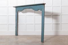 Large 19thC Swedish Painted Pine Fire Surround - 2851891