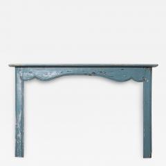 Large 19thC Swedish Painted Pine Fire Surround - 2853715