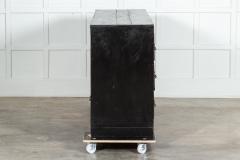 Large 19thC Welsh Ebonised Pine Haberdashery Drawers - 3334656