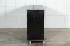Large 19thC Welsh Ebonised Pine Haberdashery Drawers - 3334658