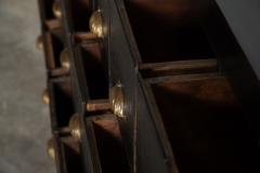 Large 19thC Welsh Ebonised Pine Haberdashery Drawers - 3334659