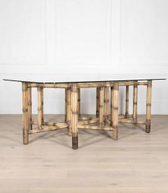 Large 20th Century Bamboo Centre Table - 4093421