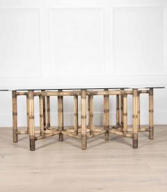 Large 20th Century Bamboo Centre Table - 4093422