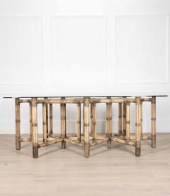 Large 20th Century Bamboo Centre Table - 4093423