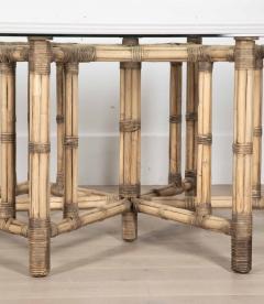 Large 20th Century Bamboo Centre Table - 4093424