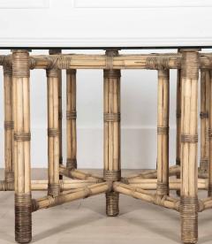 Large 20th Century Bamboo Centre Table - 4093425