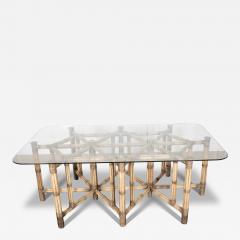 Large 20th Century Bamboo Centre Table - 4095451
