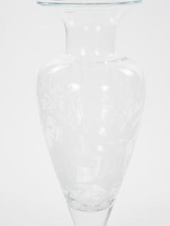 Large 20th Century Decorative Vase with Etched Antelopes by Erika Van Dewark - 4549857