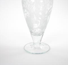 Large 20th Century Decorative Vase with Etched Antelopes by Erika Van Dewark - 4549858