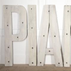 Large 20th Century French PIANOS Pine Letters - 4104449