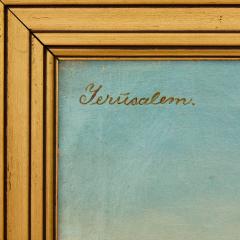 Large 20th century oil painting of Jerusalem - 4409175