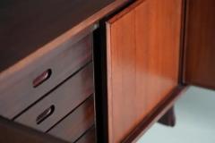 Large 4 door Credenza in Mahogany and Teak Italy 1960s - 3796772