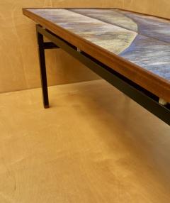 Large Abstract Enamelled Coffee Table - 3947637