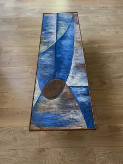 Large Abstract Enamelled Coffee Table - 3947639