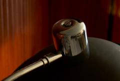 Large Adjustable Mid Century Table Lamp in Chrome and Black 1960s - 4395818