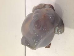 Large Agate with Captured Water Chinese Frog - 91877