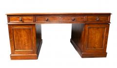 Large And Impressive George IV Mahogany Partners Desk Stamped T Wilson London - 4706603