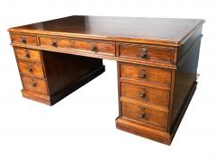 Large And Impressive George IV Mahogany Partners Desk Stamped T Wilson London - 4706606