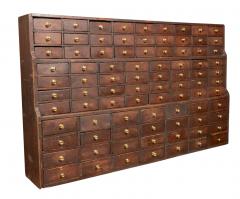 Large And Impressive Stained Pine Apothecary Chest - 3740401