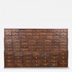 Large And Impressive Stained Pine Apothecary Chest - 3756605