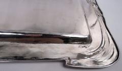 Large Antique Austrian Art Nouveau Silver Tray - 4002718