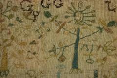 Large Antique Band Sampler c 1725 by Mary Gatehouse - 2062848