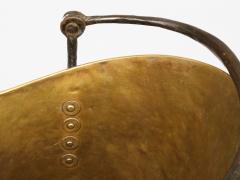 Large Antique Brass and Iron Coal Scuttle - 3439150