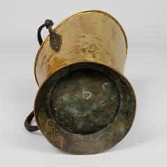 Large Antique Brass and Iron Coal Scuttle - 3439151