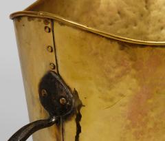 Large Antique Brass and Iron Coal Scuttle - 3439152