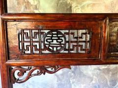 Large Antique Chinese Carved Wood Robe Display Rack - 3347261