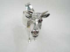 Large Antique Dutch Silver Cow Creamer - 3757614